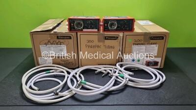 2 x paraPAC 200D Ventilators with 6 x Hoses and 30 x Single Limb Circuits For ParaPAC Ventilators (Expire 5 / 23) *SN 0806226 / 0601160*