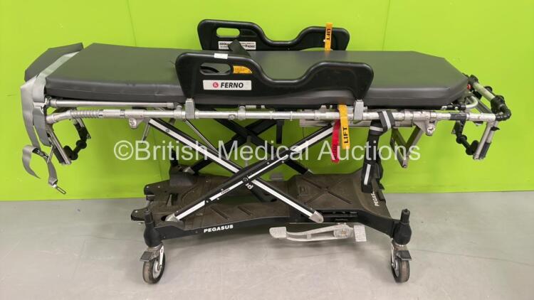 Ferno Pegasus Ambulance Stretcher with Mattresses (Hydraulics Tested Working) *S/N PEG6592*