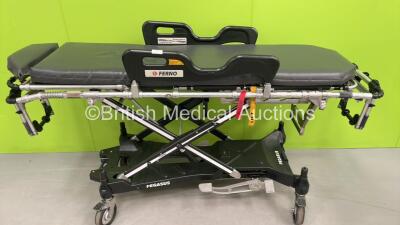 Ferno Pegasus Ambulance Stretcher with Mattresses (Hydraulics Tested Working) *S/N PEG5370*