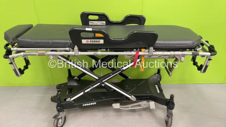 Ferno Pegasus Ambulance Stretcher with Mattresses (Hydraulics Tested Working) *S/N PEG5370*