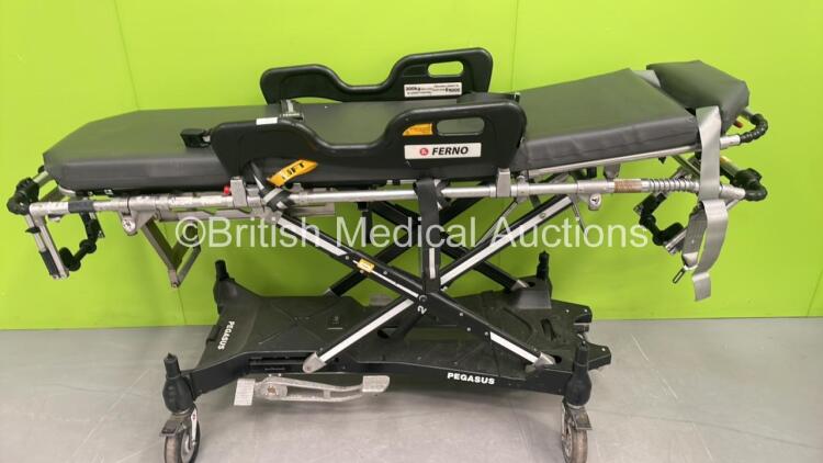 Ferno Pegasus Ambulance Stretcher with Mattress (Hydraulics Tested Working) *S/N PEG6573*