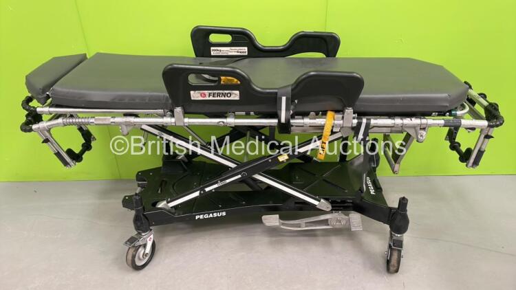 Ferno Pegasus Ambulance Stretcher with Mattresses (Hydraulics Tested Working) *S/N PEG6108*