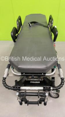 Ferno Pegasus Ambulance Stretcher with Mattresses (Hydraulics Tested Working) *S/N PEG6108* - 3