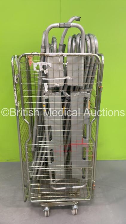 Cage of 10 Aluminium Scoop Stretchers (Cage Not Included)