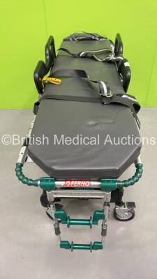 Ferno Pegasus Ambulance Stretcher with Mattresses (Hydraulics Tested Working) *S/N PEG3792* - 3