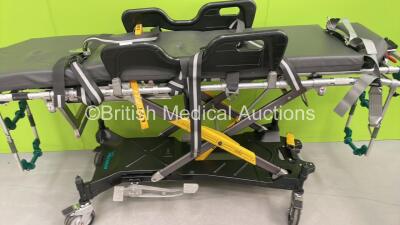 Ferno Pegasus Ambulance Stretcher with Mattresses (Hydraulics Tested Working) *S/N PEG3792* - 4