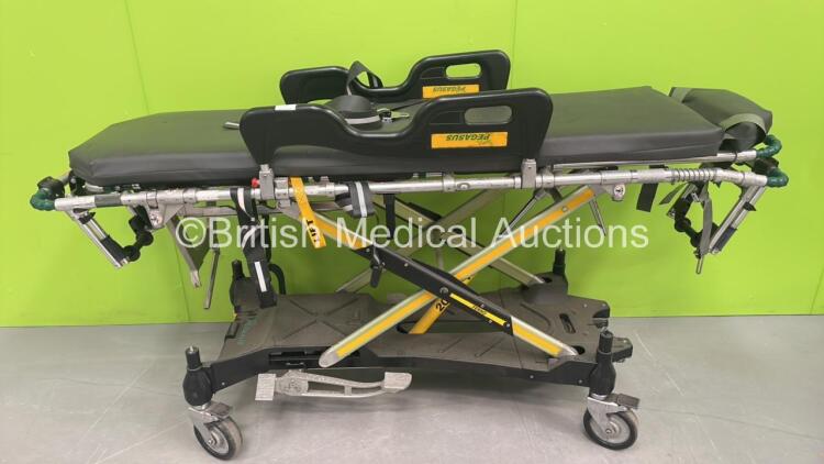 Ferno Pegasus Ambulance Stretcher with Mattress (Hydraulics Tested Working) *S/N PEG399*