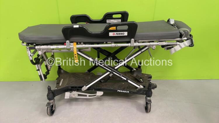 Ferno Pegasus Ambulance Stretcher with Mattresses (Hydraulics Tested Working) *S/N PEG6217*