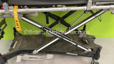 Ferno Pegasus Ambulance Stretcher with Mattresses (Hydraulics Tested Working) *S/N PEG6217* - 2