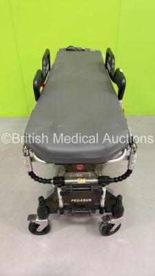 Ferno Pegasus Ambulance Stretcher with Mattresses (Hydraulics Tested Working) *S/N PEG6217* - 3