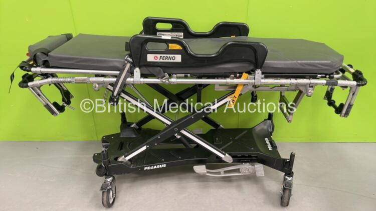 Ferno Pegasus Ambulance Stretcher with Mattresses (Hydraulics Tested Working) *S/N PEG5339*