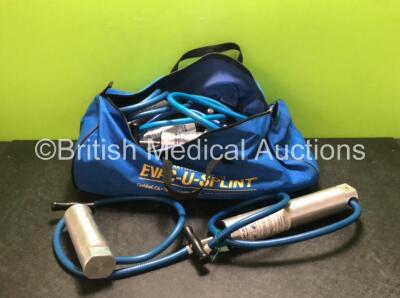 12 x Evac-U-Splint Pumps in Carry Bag