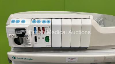 Datex-Ohmeda S/5 Avance Anaesthesia Machine Software Version 5.00 with Datex-Ohmeda Monitor, Datex-Ohmeda Module Rack, E-PRESTN Multiparameter Module with SPO2, T1/T2, P1/P2, NIBP and ECG Options, E-CAiOV Gas Module with Spirometry Options and D-Fend Wate - 4