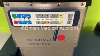 Berchtold Operon B710 Electric Operating Table (Powers Up - Incomplete) *S/N HS10101005089* - 2