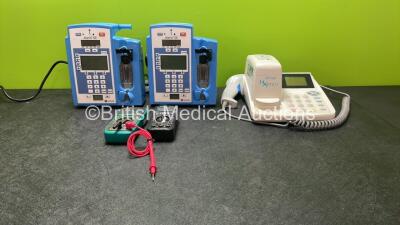 Mixed Lot Including 2 x Carefusion Alaris SE Pumps, 1 x Proskit MT-1210 Digital Multimeter, 1 x Precision Gold N21FR Multimeter and 1 x PBM REF LSR-2000 LifeSign DXpress Reader *SN B40822E6, 09097724, 15141004, 4030708. 713105908*