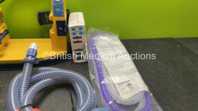 Mixed Lot Including 1 x LSU Suction Unit (Powers Up with Missing Cup-See Photo) 1 x GE Type E-PSMP-00 Module Including ECG, SpO2, T1, T2, P1, P2 and NIBP Options, 1 x Armstrong Medical Ventilator Circuit and 1 x Fisher & Paykel Breathing Tube *SN 78181072 - 3