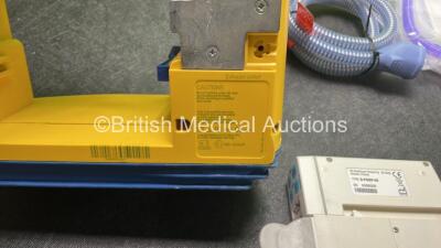 Mixed Lot Including 1 x LSU Suction Unit (Powers Up with Missing Cup-See Photo) 1 x GE Type E-PSMP-00 Module Including ECG, SpO2, T1, T2, P1, P2 and NIBP Options, 1 x Armstrong Medical Ventilator Circuit and 1 x Fisher & Paykel Breathing Tube *SN 78181072 - 5