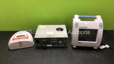 Mixed Lot Including 1 x KCI VAC Therapy Units with 1 x AC Power Supply (No Power) 1 x Smith & Nephew Renasys Go Negative Pressure Wound Therapy Unit (Untested Due to No Power Supply) and 1 x Karl Storz 482 Cold Light Fountain Unit (Powers Up with Missing 