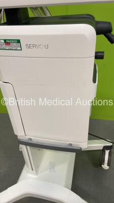 Maquet Servo U Ventilator System Ref 6694800 Version 4.4 Software Version 4.4.0.78 - Total Operating Time 46453 Hours - Total Ventilator Time 23028 Hours with Hoses and Expiratory Cassette (Powers Up) *S/N 24176* - 6