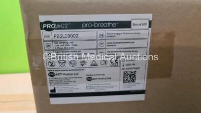 10 x Boxes of Pro Act Pro-Breathe Ref PBSL08002 Gas Sampling Lines (200 Units Per Box - 2000 Total Units, 5 x Boxes In Photo - 10 x Boxes in Total) *Stock Photo* - 5