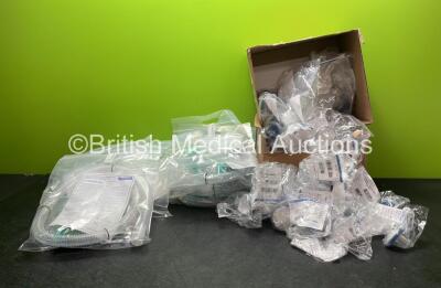 Job Lot of Respiratory Accessories Including 19 x Pneupac REF 100/905/302 Ventilator Hoses and Large Quantity of Meditech REF 222835 Breathing Filters