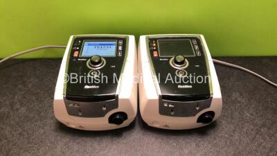 2 x Resmed Stellar 100 CPAP Units with 2 x Power Supplies (1 x Powers Up, 1 x Draws Power) *SN 20160579229 / 20151392836*