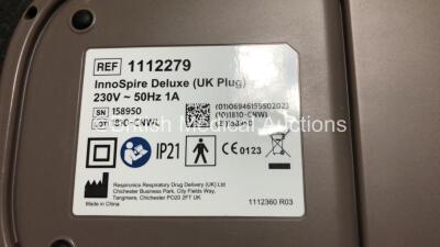 Mixed Lot Including 2 x Covidien Genius 2 Tympanic Thermometers, 9 x Philips Respironics InnoSpire Deluxe Nebulisers and 1 x Respironics Porta-Neb Nebuliser *SN 158950 / 114088 / 118769 / 150221 / 190019 / 013938 / 182759 / 199637 / 171009 / 2002PN184305* - 7