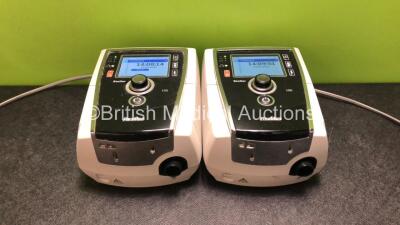 2 x Resmed Stellar 100 CPAP Units with 2 x Power Supplies (Both Power Up) *SN 20150019492 / 20170782598*