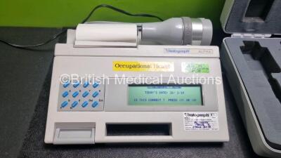 Job Lot Including 2 x Vitalograph Alpha Spirometers in Carry Cases (Both Power Up) and 1 x Microlab Spirometer In Case (Draws Power) *SN 0170088 / 12938 / 19285* - 5