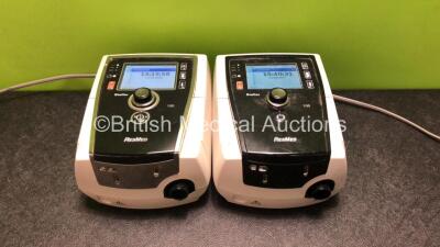 2 x Resmed Stellar 100 CPAP Units with 2 x Power Supplies (Both Power Up) *SN 20150019509 / 22201610376*