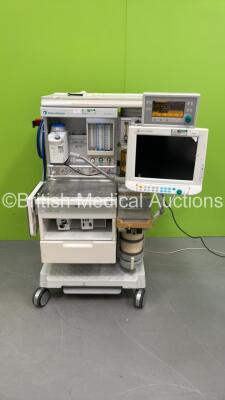 Datex-Ohmeda Aestiva/5 Anaesthesia Machine with Datex-Ohmeda Aestiva SmartVent Software Version 3.5 with Bellows, Absorber and Hoses, Monitor, Drager D-Vapor Suprane Desflurane Vaporizer, GE Module Rack with 1 x E-CAiOV Gas Module with Water Trap and Spir