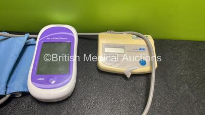 Mixed Lot Including 1 x Accu Chek Inform II Blood Glucose Meter, 1 x AND UA-702 Digital Blood Pressure Monitor with BP Cuff, 4 x Welch Allyn PRO 6000 Ear Thermometers with Base Units and 1 x Chigo Air Con Controller *SN 3980816055, 12614065* - 2