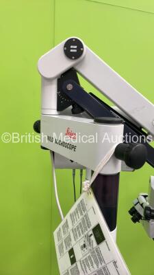 Leica M680 Dual Operated Surgical Microscope with 4 x 10x/21B Eyepieces, 2 x 10x/21 Eyepieces, Wild 445597 f=200mm Lens and 2 x Footswitches (Powers Up with Good Bulb) *060695005* - 9