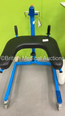 Mixed Lot Including 1 x Welch Allyn 53NT00 Vital Signs Monitor on Stand, 1 x Welch Allyn 5200 Series Vital Signs Monitor on Stand,(Both Power Up) 1 x Walking Aid, 1 x RDP Mobile Workstation and 1 x Arjo Manual Standing Aid *S/N JA122168* - 2