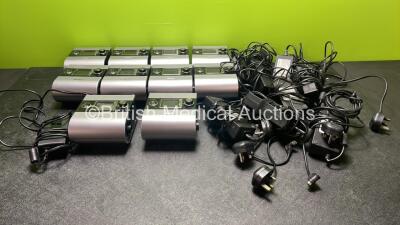 10 x ResMed AutoSet S9 CPAP Units with 10 x AC Power Supplies (All Power Up)