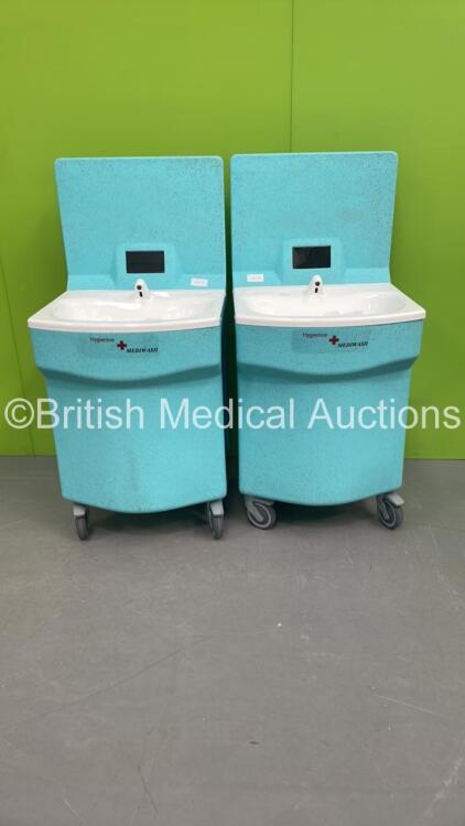 2 x Hygenius Mediwash Mobile Sinks