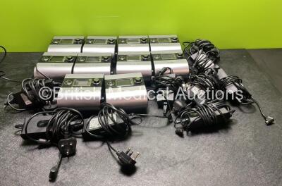 10 x ResMed AutoSet S9 CPAP Units with 10 x AC Power Supplies (All Power Up)