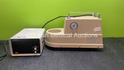 Mixed Lot Including 1 x S&W Diascope DS 521 EKG Monitor (No Power) 1 x Berkeley V-80 Vacuum Pump (Powers Up with Missing Cup-See Photo) *SN 750, 800898*