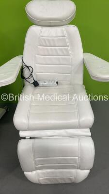 2 x Cosmoderm Reichert Electric Therapy Chairs with Controllers (Both Power Up) *S/N 1010030376* - 2