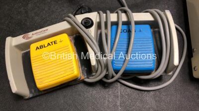 Mixed Lot Including 1 x Eschmann Smoke Evacuation Unit, 1 x ArthroCare Footswitch and 1 x Purple Surgical Ref-PS3871 Reusable Irrigation Pump with Hoses - 3