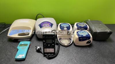 Mixed Lot Including 1 x ResMed S6 CPAP Unit (No Power) 1 x ResMed VPAP III ST Unit (Powers Up) 3 x ResMed Escape II CPAP Units with 1 x ResMed H4i Humidifier Unit (All Power Up, Humidifier Missing Cover) 1 x Respironics REMstar Plus Unit (Powers Up) 1 x D