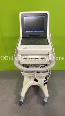 Philips PageWriter TC50 ECG Machine on Stand with 10 Lead ECG Leads (Powers Up)