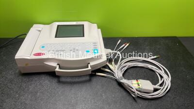 GE MAC 1200 ST ECG Machine with 1 x 10 Lead ECG Lead (Powers Up)