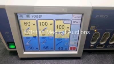 Eschmann E50 Electrosurgical Unit with 1 x Dual Footswitch and 1 x Single Footswitch *Mfd 2012* (Powers Up) - 2