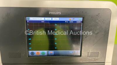 Philips PageWriter TC30 ECG Machine on Stand with 10 Lead ECG Leads (Powers Up) - 3