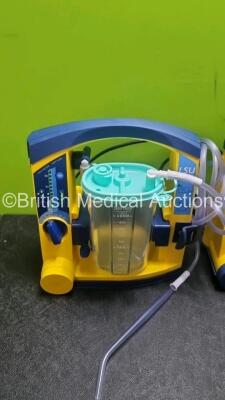 3 x LSU Laerdal Suction Unit with 3 x Suction Cups 3 x Batteries and Hoses (All Power Up 2 x with Missing Casing and 1 x with Slightly Damaged Casing - See - Photo) - 2