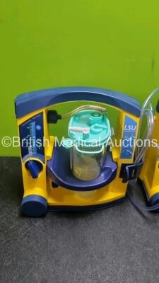 3 x LSU Laerdal Suction Unit with 3 x Suction Cups 3 x Batteries and Hoses (All Power Up) - 2