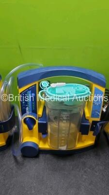 3 x LSU Laerdal Suction Unit with 3 x Suction Cups 3 x Batteries and Hoses (All Power Up) - 3