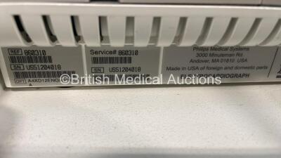 Philips PageWriter TC50 ECG Machine on Stand with 10 Lead ECG Leads (Powers Up) - 6