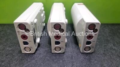 3 x Philips M3001A Module Including ECG, SpO2, NBP, Press and Temp Options - 2